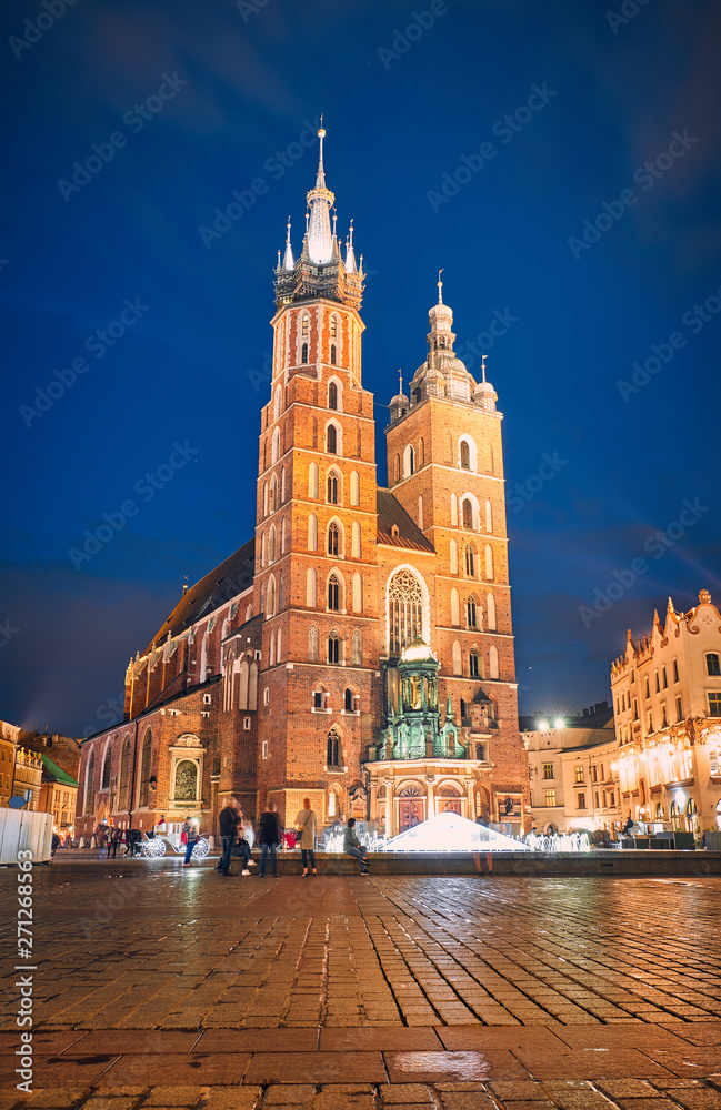 Fototapeta premium St. Mary's Basilica. Krakow, Poland.