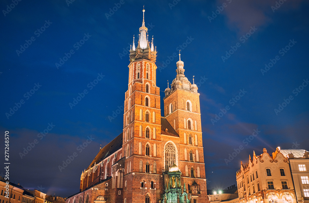 St. Mary's Basilica. Krakow, Poland.