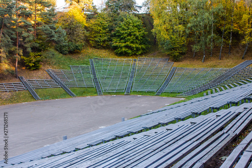 An open concert hall in Kalnai Park in Vilnius. Lithuania photo