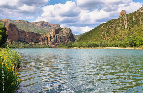 Reservoir of Sant Llorenc de Montgai in Lleida, Catalonia. photo