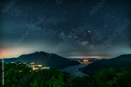 箱根芦ノ湖展望公園から見る星空