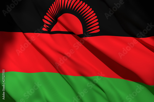 Free Download 3d rendering of Malawi flag - GFXLoad