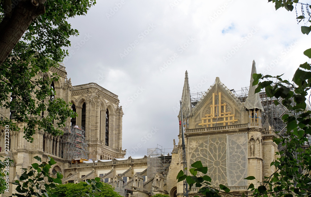Kathedrale Notre-Dame de Paris nach dem Brand