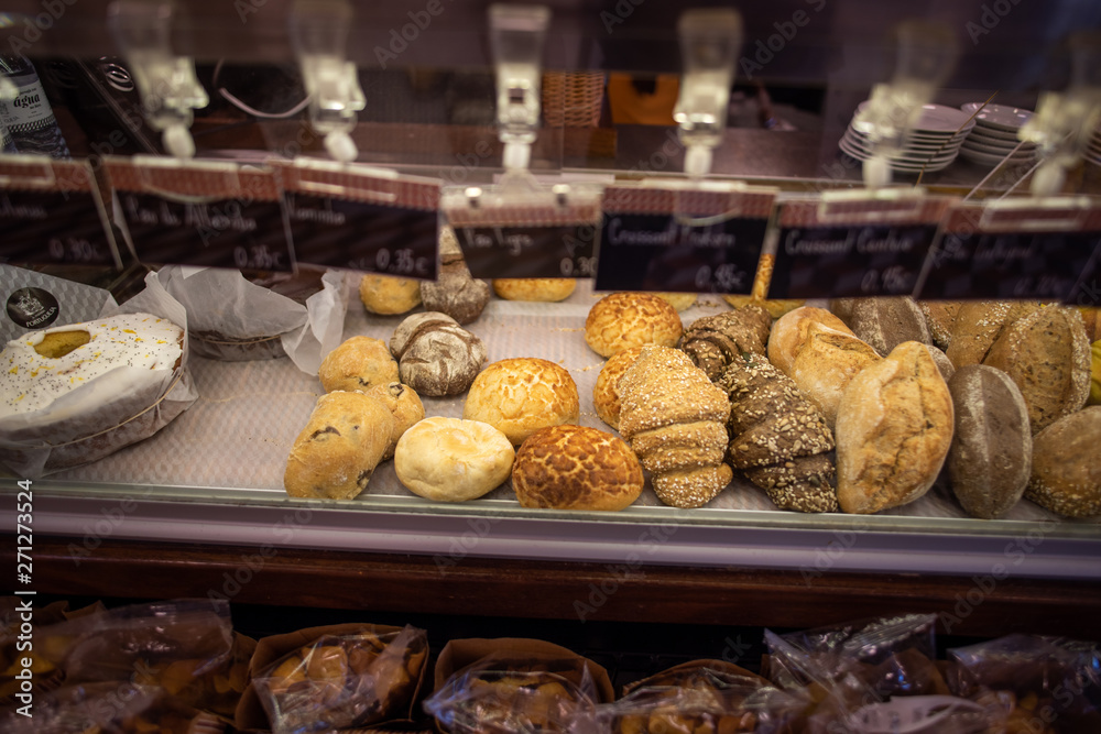 Delicious Baked goods in a Portuguese Bakery, Lisbon