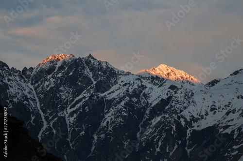 Kazbek Mountain landscape in the Georgia