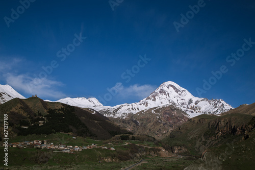 Kazbek Mountain landscape in the Georgia © Mykhailo
