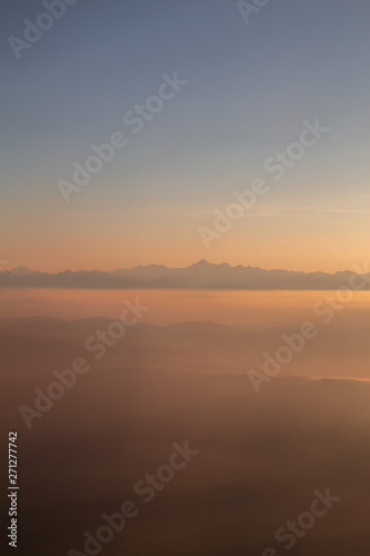 Kazbek Mountain landscape in the Georgia