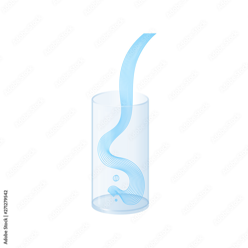 Vector water splash pour in glass set Vector water splash pour in glass set