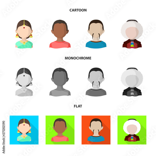 Isolated object of imitator and resident symbol. Collection of imitator and culture stock vector illustration.
