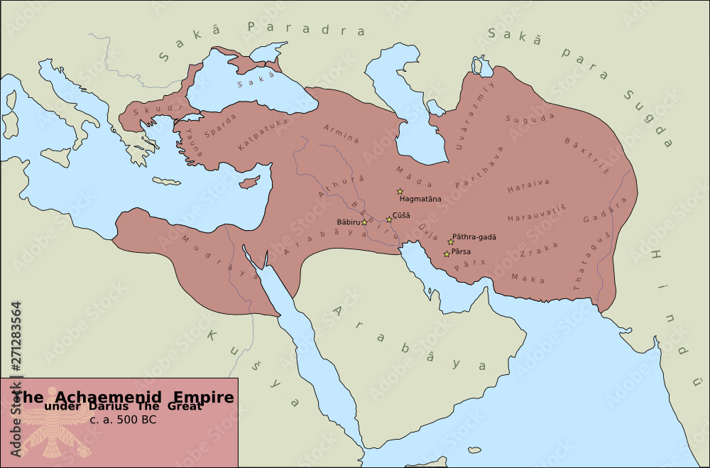 map of persian empire under darius        <h3 class=