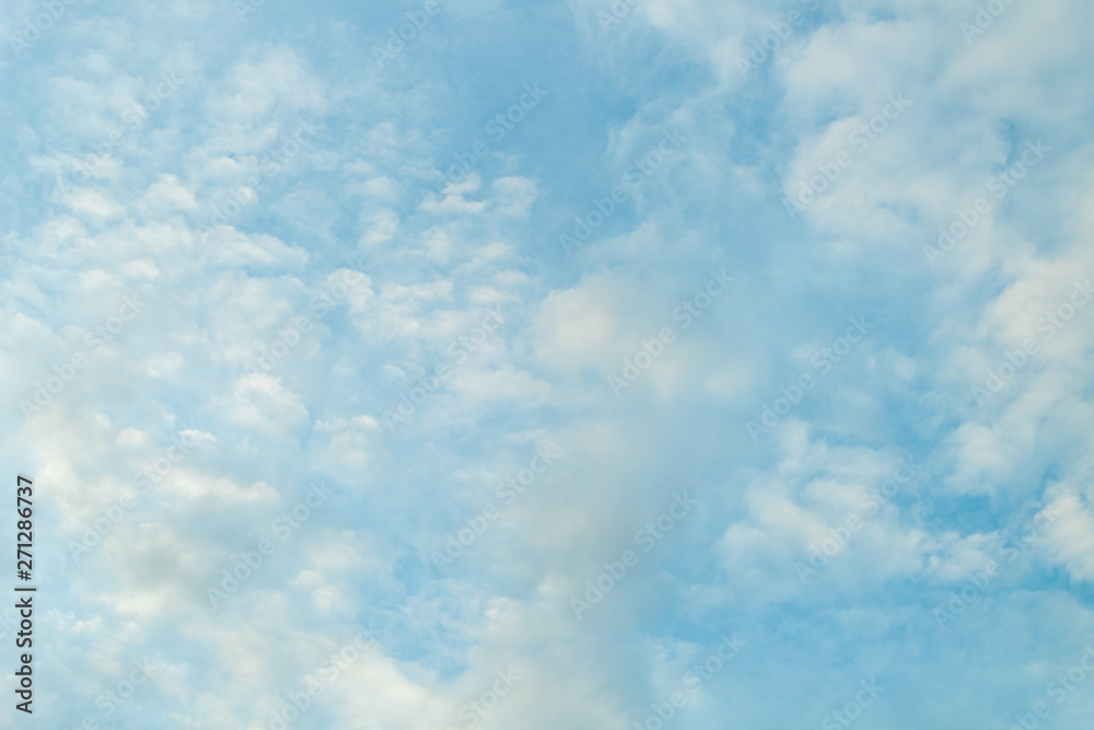 Cloudy blue sky in the afternoon Cloudy blue sky in the afternoon