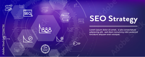 SEO Strategy - Search engine optimization concept - keywords, etc
