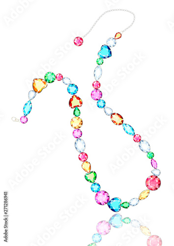 multi-colored diamond bracelet