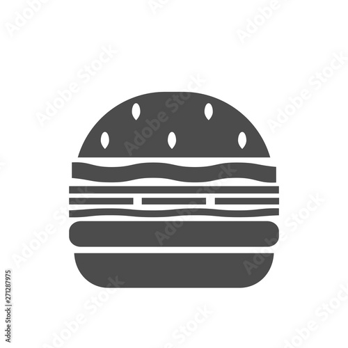 Fast food burger icon