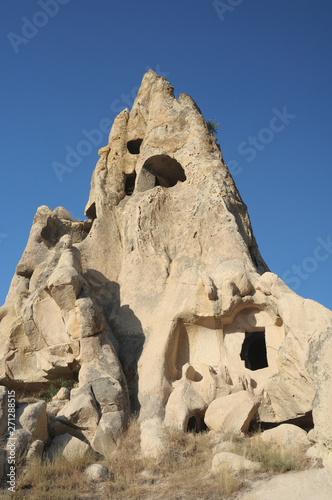 Man-made caves in the mountains of Cappadocia
