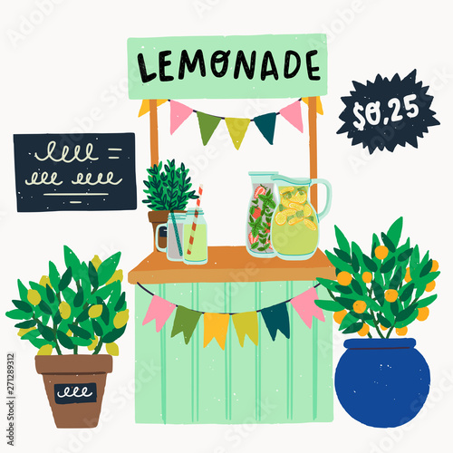 Lemonade stand clip art