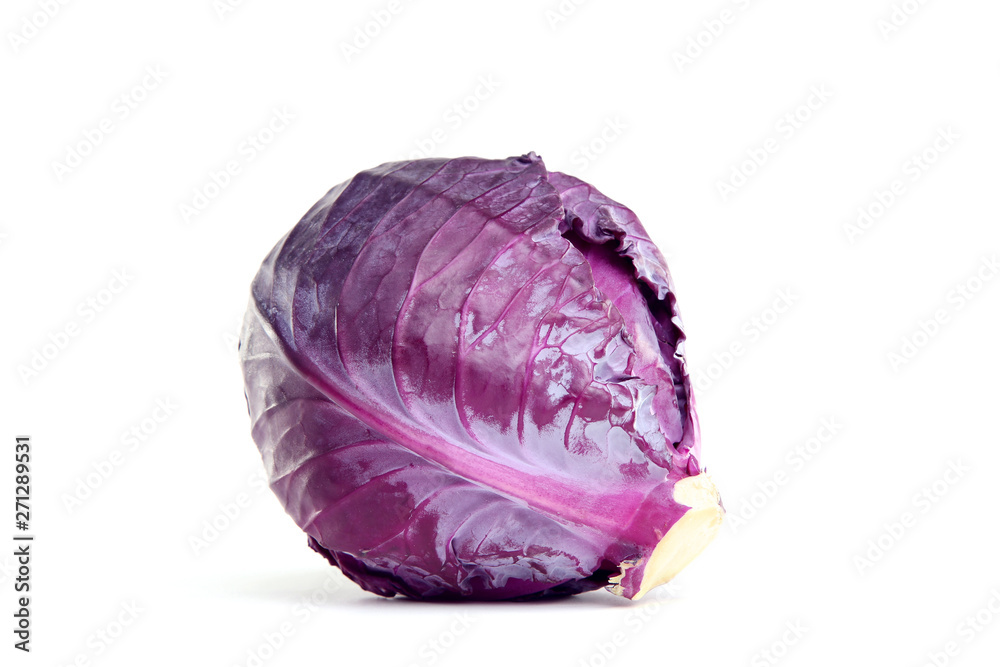 Fresh red cabbage isolated on white background Fresh red cabbage isolated on white background
