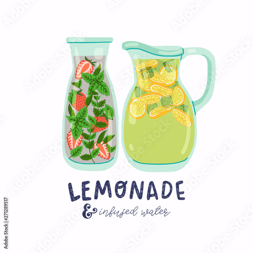Lmonade jug and infused water