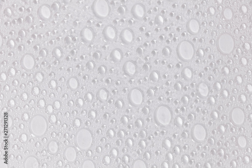 A bubbly texture overlay, round white bubbles of different shapes.