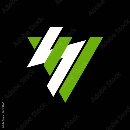 triangle typography vs vector logo