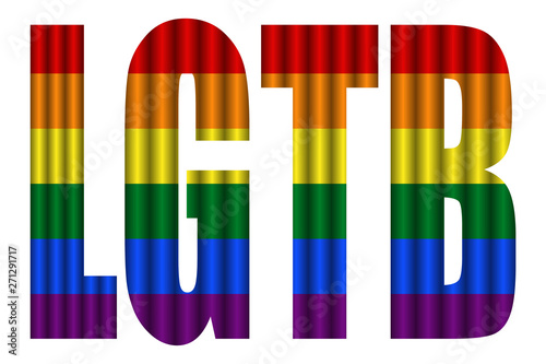Título de LGTB del color del arcoiris. 