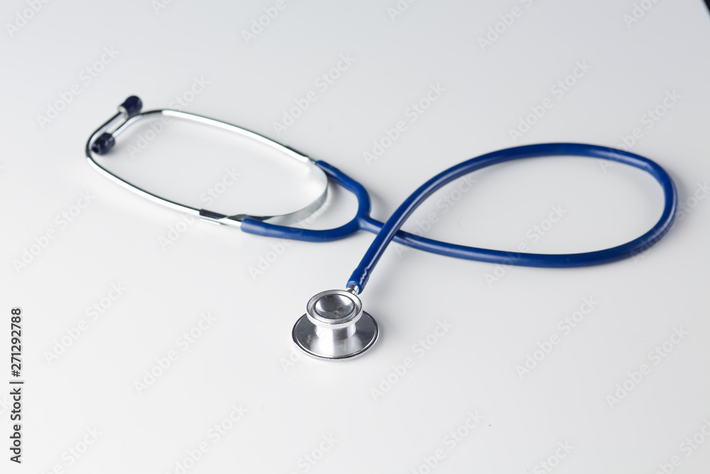 Medical stethoscope or phonendoscope on white background Medical stethoscope or phonendoscope on white background
