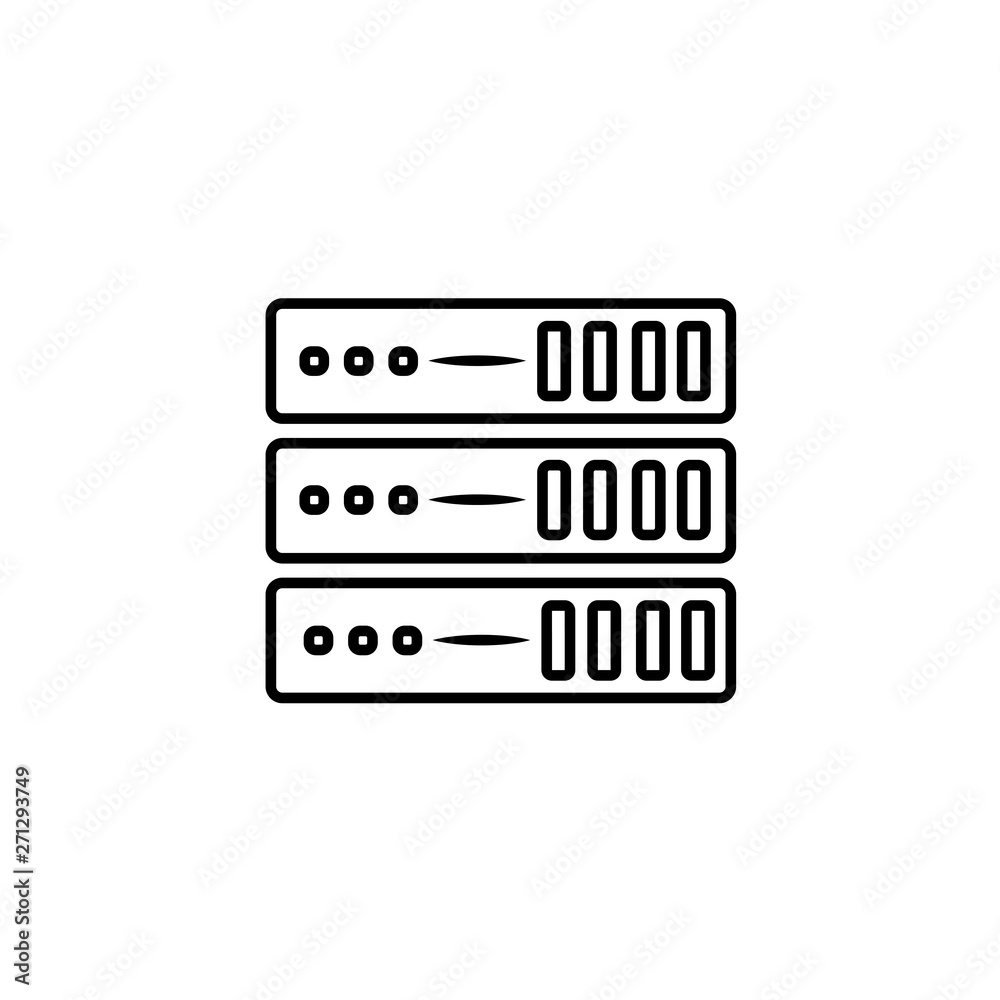 proxy server icon. Trendy flat vector proxy server icon on transparent background from Internet Security and Networking collection. High quality filled proxy server symbol use for web and mobile