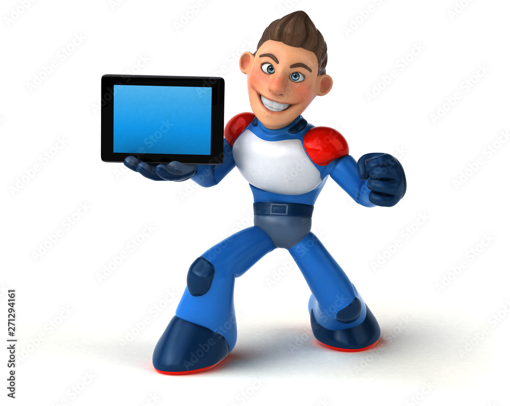 Super modern superhero - 3D Illustration Super modern superhero - 3D Illustration