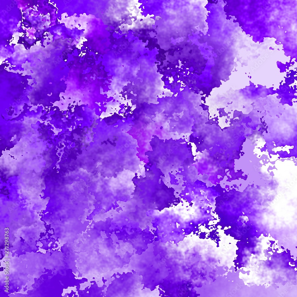 abstract stained pattern texture square background lavender purple violet color - modern painting art - watercolor splotch effect
