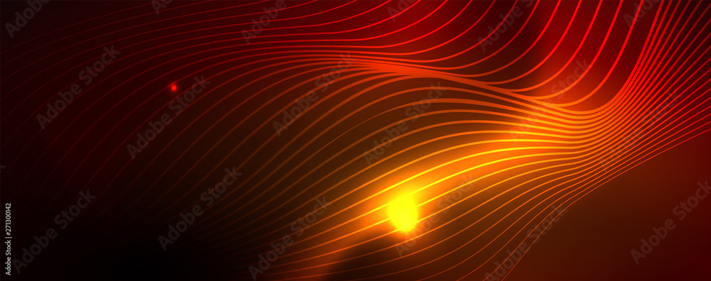 Shiny neon lines techno magic futuristic background, magic energy space light concept, abstract background wallpaper design Shiny neon lines techno magic futuristic background, magic energy space light concept, abstract background wallpaper design