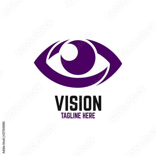 Modern vision logo. Vector illustration.