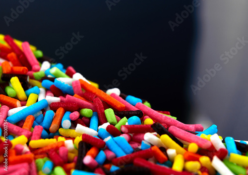 Colorful bright background, multi-colored sticks. Sweet nice background candy.