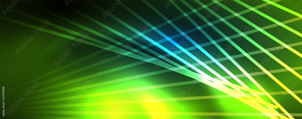 Neon blue glowing lines, magic energy space light concept, abstract background wallpaper design Neon blue glowing lines, magic energy space light concept, abstract background wallpaper design