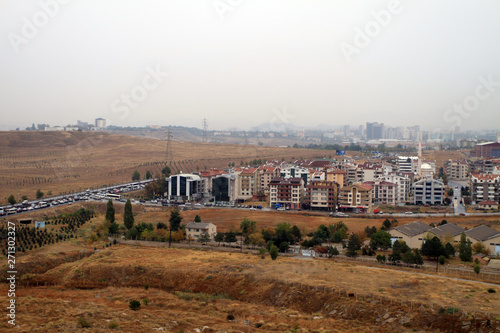 Return home in the evening hours in Turkey's capital Ankara trying to move cars in heavy traffic