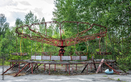 Abandoned amusement park in Pripyat, Chernobyl alienation zone