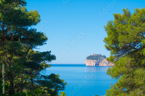 Fototapeta Naklejka Na Ścianę i Meble -  Landscape of the coast of Capo Caccia, in Sardinia