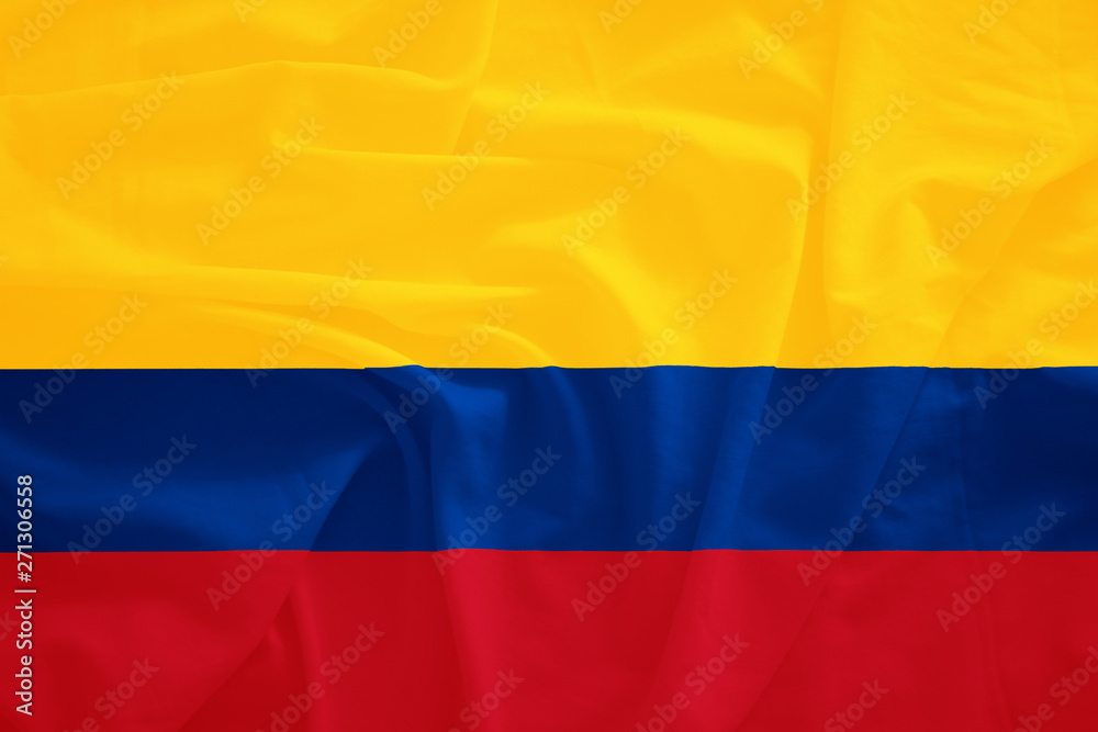Colombia flag with 3d effect Colombia flag with 3d effect