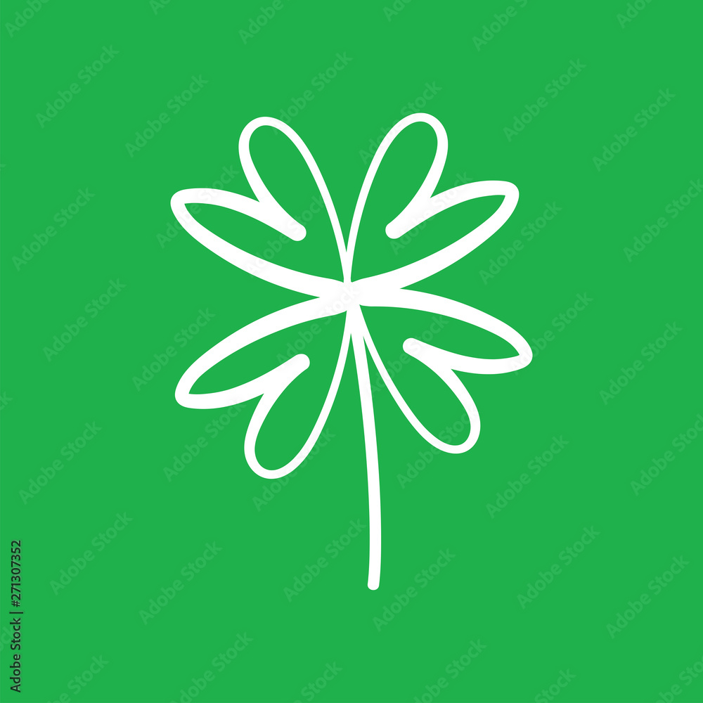 Good luck hand drawn shamrock. Lucky charm doodle. Good luck hand drawn shamrock. Lucky charm doodle.