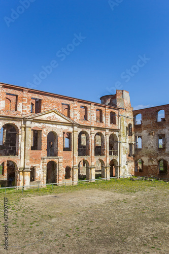 Ruins at the courtyard of the abbey in Dargun, Germany © venemama