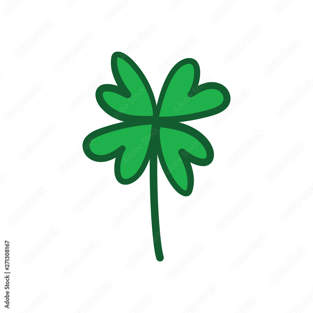 Good luck hand drawn shamrock. Lucky charm doodle. Good luck hand drawn shamrock. Lucky charm doodle.