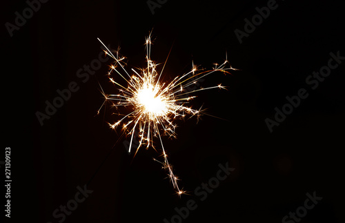 yellow sparkler bright prickly fiery light night