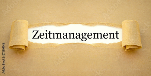Paper work with the german word for time management 