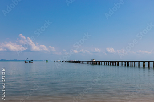 View to place called Tarnmayom Pier. East coast of Koh Chang island, Thailand