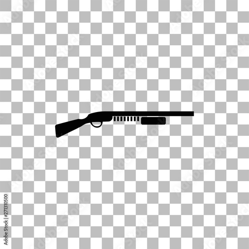 Shotgun icon flat