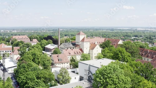 aerial view of the oldest beer brewery in the world, Weihenstephan, Freising, Bavaria, Germany photo