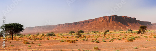 Obraz na płótnie Rock formation in the Sahara / Rock formation in the Sahara, near the salt lake Iriki, Morocco, Africa. w salonie