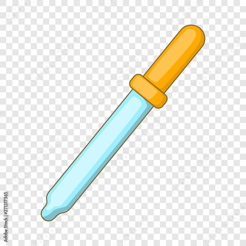Pipette icon. Cartoon illustration of pipette vector icon for web design