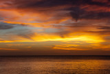 sunset over the sea at Kizimkazi in Unguja aka Zanzibar Island Tanzania East Africa