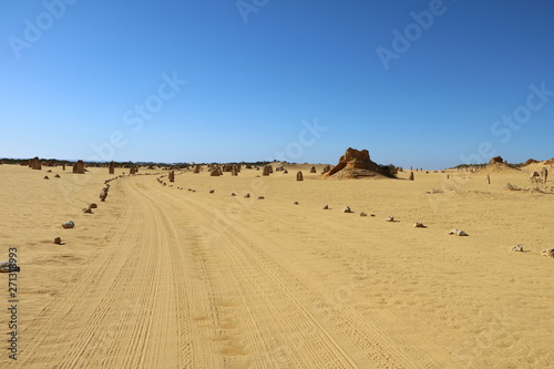 Path through Pinnacles Desert in Western Australia