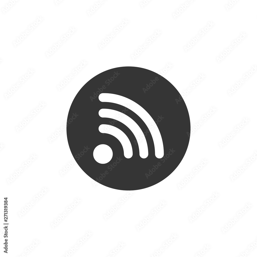 Wifi icon vector. Wifi signal sign modern web icon. wireless logo design inspiration